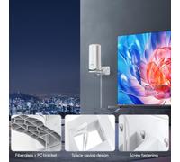 SUBZONAL-Support Mural Orbi WiFi 7, en ABS, pour optimiser l'espace, Compatible avec Les systèmes Orbi WiFi 7 Mesh et Tous Les routeurs Netgear Nighthawk Wi FI 7 (RBEWMB-10000S) (Blanc - Lot de 2)