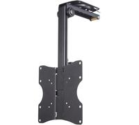 SUBZONAL-Support Mural TV Idéal Plafond Mansardé Chambre sous Pente Comble Garantie 10ans (pour écran 48 à 117 cm (19"" - 46"") 20Kg, Inclinable, Orientable 100°, Rabattable, VESA 200 x 200 Max) Noir