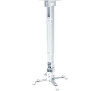 SUBZONAL-Support Plafond/Mural pour Beamer/projecteur, inclinable (+/-15), Distance Plafond jusqu'à 65 cm, capacité de Charge : 20,0 kg, Blanc