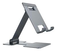 SUBZONAL-Support Tablette Téléphone, Support Pliable pour iPhone 16 15 14 13 12 11 série, Galaxy S24/S23/S10/A54 et Plus de téléphones, pour iPad Mini et Plus de tablettes(8.3-11 Pouces) -Gris