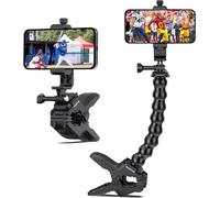 SUBZONAL-Support Téléphone à Col de Cygne Pince Fixation Pieds Flexible Bras Compatible avec iPhone 16 15 14 Pro Max Plus 13 12 11 SE XS XR X 8 7 6 Samsung GoPro et Tous Les Appareils 4-7
