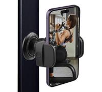 SUBZONAL-Support Téléphone Magnétique pour Salle De Sport Pouces Base Alliage Résistante 360° Réglable Aimants N52 Puissants Compatible avec iPhone Samsung Pixel Noir