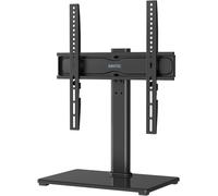 SUBZONAL-Support TV sur Pied TV Universel Pivotant pour Télévisions de 24 à 60 Pouces LCD/LED/Plasma Hauteur Réglable avec Base en Verre Trempé de 8 mm - Charge Maximal 45kg Max VESA 400x400 mm