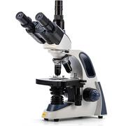 SUBZONAL-SWIFT Grossissement SW380T 40X-2500X - Microscope de Laboratoire à Composé Trinoculaire avec Oculaires 10X / 25X, Platine Mécanique, Mise au Point Ultra-Précise, Compatible Les Appareils Pho