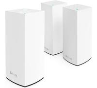 SUBZONAL-Système WiFi 6 Mesh Linksys Blue Label¿1 Borne AX4200 Triple Bande + 2 Bornes AX5400 Double Bande ¿ Routeurs Mesh sans Fil (jeux) jusqu'à 80 Appareils, Portée jusqu¿à 760 m², Contrôle Parent