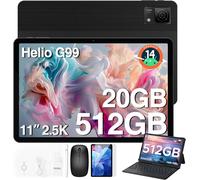 SUBZONAL-T40 Tablette avec Clavier, Tablettte 11 Pouces Android 14, 20GB RAM512GB ROM (2TB TF) Octa-Core Helio G99, 2.5K FHD, 4G LTE5G WiFi,GPS,8580mAh,16MP8MP, Tablette Tactile SourisEtui - No