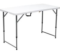 SUBZONAL-Table Pliante rectangulaire à Pieds réglables 120x60x74cm