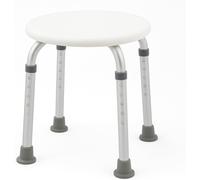 SUBZONAL-Tabouret de Douche, De Bain, Aluminium et PVC, Hauteur Réglable, Faro, Embouts Antidérapants, Léger, jusqu'à 100 kg, pour Personnes Âgées, Mobilité Réduite