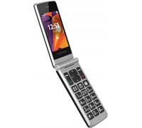 SUBZONAL-Tango LTE Double Sim, téléphone Portable à clapet avec Deux Grands écrans : 2,4 et 1,77, Batterie 1400 mAh, 4G, Bluetooth, Bouton d'urgence, Caméra 2MP ¿ Noir