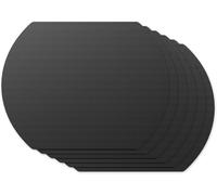 SUBZONAL-Tapis de Cuisson Set de 6 Feuille de Cuisson pour Barbecue et Four 55cm Rond Tapis Barbecue Anti-adhésif Réutilisable pour Barbecue à Gaz, Charbon ou Électriques