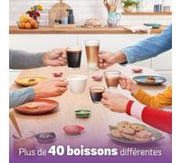 SUBZONAL-Tassimo My Way Machine à Café, tas 6504, plus de 40 boissons chaudes, OneTouch, cafetière à dosette, des boissons personnalisées, filtration d'eau Brita Maxtra+, Intellibrew, blanc polaire