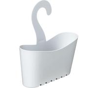 SUBZONAL-Tatay Panier de Douche avec Crochet de Suspension, Polypropylène, Panier Multifonctionnel, Blanc, Dimensions : 25 x 9 x 28 cm