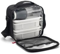 Subzonal-Tatay Sac Isotherme Repas, Capacité 3 L, Avec 2 Boite Hermetiques En Verre 0.57l, Noir, 22 X 12 X 21.5 Cm
