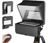 SUBZONAL-TC7S Téléprompteur portable pour téléphone, mini prompteur pliable en une seconde avec télécommande, application compatible avec iPhone et Android pour l'enseignement en ligne Vlog Live