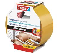 SUBZONAL-tesa Extra Strong Ruban Adhésif Double Face de Fixation pour Sols Irréguliers ¿ Rouleau Auto-Adhésif Antidérapant pour Moquette et Revêtements de Sol en PVC ¿ 10 m x 50 mm