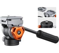 SUBZONAL-Tête Fluide, Tête Panoramique à Friction pour Trépied Vidéo, Reflex Canon Nikon Sony Olympus Fuji Hasselblad, Poignée et Arca Swiss à Dégagement Rapide, Charge Max 5KG