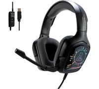 SUBZONAL-The G-Lab - Korp Cobalt 7.1 EX - Casque Gaming 7.1 Surround Sound - Micro Casque Gamer Audio Haute Qualité, Rétroéclairage RGB, Microphone Flexible, Léger & Confortable - PS5, PS4, PC - New