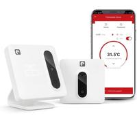 SUBZONAL-Thermostat WiFi Intelligent pour Chauffage et Chaudière, avec Adaptateur, Mesure de Consommation, Contrôle Tactile, Détection de Fenêtres Ouvertes, Commande Vocale (Alexa/Google)