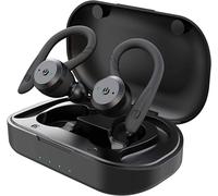 SUBZONAL-TIE Audio Écouteurs sans fil avec Powerbank (Bluetooth 5.0, pour activités de plein air et sportives, iOS et Android, jusqu'à 10 heures de téléphonie ou d'écoute de la musique) Noir