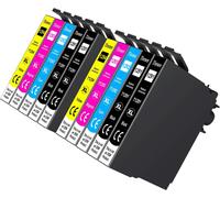 SUBZONAL-Tinnee 10-Pack T1295 Multipack Cartouche d'encre Compatible pour Epson T1291 T1292 T1293 T1294 pour Epson Stylus SX235W SX420W SX425W SX435W SX525WD SX535WD BX305FW BX320FW BX525WD WF-3520 W
