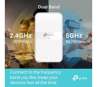 SUBZONAL-TL-WPA7617 KIT Powerline WiFi AC 1200 Mbps - Powerline 1000 Mbps with Gigabit Ethernet Port and Integrated Socket, WiFi Powerline Box Kit of 2 - Ideal Solution to Enjoy Multi-TV Service