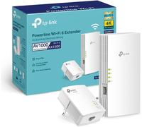 SUBZONAL-TL-WPA7817 KIT 1000Mbps CPL WiFi 6 AX1500Mbps Adaptateur Réseau CPL, Homeplug AV2 1000Mbps, Boitier CPL WiFi Ethernet, Brancher et Utiliser, Port Ethernet Gigabit, EasyMesh, CPL Fibre