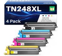 SUBZONAL-TN248XL Toner compatible avec Brother TN248CMYK TN248VAL TN248XLBK TN248C TN248M TN248Y pour Brother HL-L3240CDW HL-L3220CW HL-L3220CWE HL-L3215CW DCP-L3515CDW MFC-L3740CDW MFC-L3740CDW MFC-