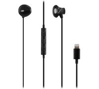 SUBZONAL-T'nB - Ecouteurs Filaires, Connecteur Lightning, Semi Intra Auriculaire, Son Stéréo, Microphone Intégré, Casque Compatible pour Apple iPhone/iPad, Certifiés MFI¿ Noir