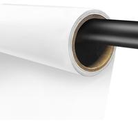 SUBZONAL-Toile de Fond Blanc Papier Fond Photo Studio 1,3 x 4,9 m pour Shooting, Photographie de Produits, Portrait