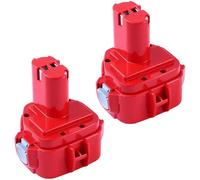 SUBZONAL-Topbatt 2X 3.6Ah pour Makita 12V Batterie de Remplacement Ni-MH 1222 PA12 1220 1233S 1233SA 1233SB 1233 1234 1235 1235B 1235F 192696-2 192698-2 192698-A 193138-9 193157-5 ML120