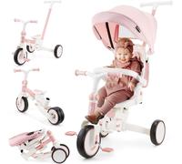 Subzonal-Tricycle Évolutif 8 En 1 Bébé ¿ Siège Pivotant 360°, Roues Eva Increvables, Pliable, Confortable Et Sécurisé ¿ Tobi Forest
