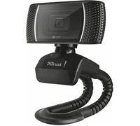 SUBZONAL-Trino Webcam HD avec Micro Intégré, 1280x720, USB 2.0, Bouton de Capture, Web Caméra pour PC, Ordinateur Portable, Laptop, Macbook, Mac, Video, Youtube, Skype, Teams, Zoom - Noir