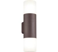 Subzonal-Trio Leuchten Hoosic 222260224 Applique Murale D'extérieur En Aluminium Rouillé Et Acrylique Blanc, Sans 1 Ampoule E27, De Couleur Rouille