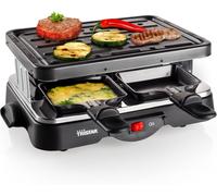 SUBZONAL-Tristar raclette ¿ Avec plaque gril ¿ 4 poêlons ¿ Pour 4 personnes ¿ Revêtement antiadhésif ¿ 500 W ¿ RA-2949