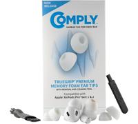 SUBZONAL-TrueGrip Lot de 3 Paires de Petits Bouchons d'oreille en Mousse pour Apple AirPods Pro 1ère et 2e génération Blanc