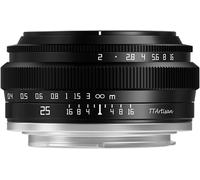 SUBZONAL-TTArtisan APS-C Objectif 25 mm F2 Corps métallique Compatible avec Monture M43 ¿ Noir