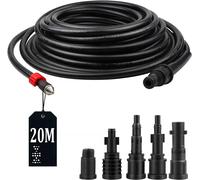 SUBZONAL-Tuyau de Nettoyage Haute Pression 20M 180bar deboucheur canalisation avec 5 adaptateurs pour nettoyeur haute pression Kärcher/Lavor/Interpump/Bosch, kit de nettoyage de tuyau de vidange