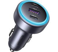 Subzonal-Ugreen Allume Cigare Usb C 3 Ports 30w Pd Qc 3.0 Chargeur Voiture Rapide Lumière Led Compatible Avec Iphone 16 Plus Pro Max 15 14 13 Galaxy S24 Ultra S23 Pixel 9 8 7