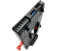 SUBZONAL-Unix Mark II - V-Mount Plaque d'adaptateur de Batterie Cine, avec 3X D-Tap 14.4V / 10A et USB 5V / 2.1A Panne de Courant