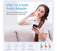 SUBZONAL-USB C Jack 3.5 Adaptateur Certifié MFi Adaptateur Casque Jack iPhone 15 Adaptateur pour Écouteurs Type-c vers 3,5 mm Aux Casque DAC Kompatibel mit iPhone 15, Samsung Galaxy S23 S22, iPad Min