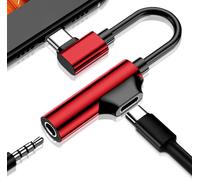 SUBZONAL-USB C Prise Audio Adaptateur USB C 3,5 mm pour Casque et Chargeur Cordon de câble Audio de Type C Compatible avec la Plupart des appareils de téléphone Intelligent USB C