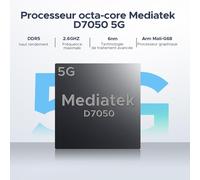 SUBZONAL-V PAD 5G Tablette 12 Pouces,Tablette Android 15,Dimensity 7050 Octa Core Tablette Tactile,32Go RAM256Go ROM(2To TF),2.4K Display90Hz Tablette With Sim Card Slot,8800mAh13MP Caméra,WIFI6-N