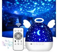 Subzonal-Veilleuse Bébé Projecteur Ciel Etoile Plafond, 22 Films Veilleuse Enfant Projecteur, Veilleuse Musicale Et Lumineuse, 360°Rotation Et Telecommandé, Lampe Projecteur Enfant Deco Chambre