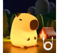 Subzonal-Veilleuse Capybara En Silicone Rechargeable Avec Minuterie 20min Et Régulation Luminosité 2 Niveaux, Veilleuse Enfant, Décoration Chambre Enfant Et Cadeau Noël/Anniversaire Garçon Fille