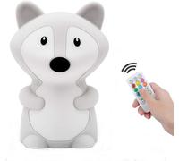 Subzonal-Veilleuse Enfant Chambre Lampe Veilleuse Bebe Veilleuse Renard Multicolore Rechargeable Led Veilleuse 9 Couleurs Veilleuse Bébé (Télécommande + Tactile Dimm)