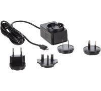 Subzonal-Velleman Chargeur Connexion Micro-Usb, 4 Adaptateurs De Voyage,Pour L'australie, L'europe, Le Royaume-Uni Et Les États-Unis, 5 V 2,5 A, Câble De 150 Cm, Noir
