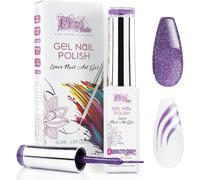 Subzonal-Vernis À Ongles En Gel Semi-Permanent Nail Art Uv/Led 10 Ml (2. Violettes Pailleté)