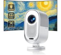 SUBZONAL-Vidéoprojecteur 4KDobly/AI Auto 30000 Lumens Smart Projecteur 4K Auto Focus/Keystone WiFi6 Bluetooth FHD 1080P Natif, Entrée Auto à l'écran, Projecteur Scellé Anti-Poussière Zoom 50% Home Ci
