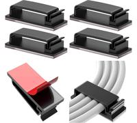 SUBZONAL-Vinabo 10PCS Clips de Câble Adhésifs,Organisateur Cable,Câble Management pour Organiseur de Fils Electriques Câbles de Gestion de Câbles pour TV, PC, ordinateur portable, Noir