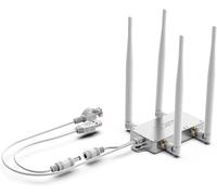SUBZONAL-VONETS VBG1200 Mini Pont sans Fil Industriel Double Bande Wi-FI 2,4 GHz 5 GHz avec 4 antennes externes Idéal pour Les installations industrielles, PLC, Robots
